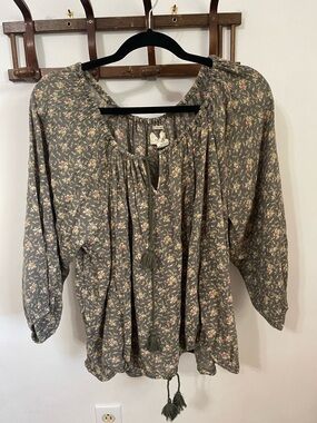 Vintage Ralph Lauren Denim & Supply Floral Peasant Top